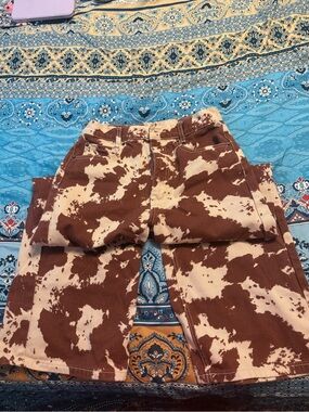BDG Brown and Cream Tie-Dye Kids Jeans